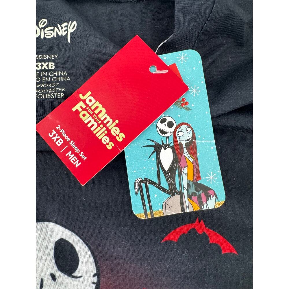 Disney Nightmare Before Christmas Jack Skellington Pajama Shirt Mens 3XB NWT - Picture 5 of 15